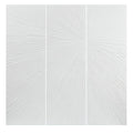 Hand Painted Triptych 3 Piece Dimensional Resin Wall Art Set White Mdf