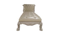 Dresden Chaise W Pillow, Synthetic Leather & Bone White Finish Ac01693 White Pu Leather