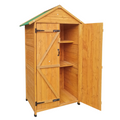 Xwt010 Wooden Shed Natural For Backyard Garden Big Spire Tool Storage 68.50