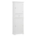 Tall Bathroom Storage Cabinet, Freestanding Storage Cabinet With Drawer And Adjustable Shelf, Mdf Board With Painted Finish, White Old Sku:Wf312727Aak White Mdf