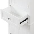 Tall Bathroom Storage Cabinet, Freestanding Storage Cabinet With Drawer And Adjustable Shelf, Mdf Board With Painted Finish, White Old Sku:Wf312727Aak White Mdf