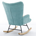 Modern Patchwork Accent Chair With Solid Wood Armrest And Feet, Mid Century Modern Accent Sofa, Fabric Sofa Chair For Living Room Bedroom Studio, Comfy Side Armchair For Bed Green Foam Cotton Linen
