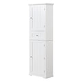 Tall Bathroom Storage Cabinet, Freestanding Storage Cabinet With Drawer And Adjustable Shelf, Mdf Board With Painted Finish, White Old Sku:Wf312727Aak White Mdf