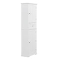 Tall Bathroom Storage Cabinet, Freestanding Storage Cabinet With Drawer And Adjustable Shelf, Mdf Board With Painted Finish, White Old Sku:Wf312727Aak White Mdf