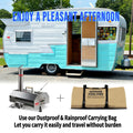 Black 12 Wood Fired Outdoor Pizza Oven Portable Hard Wood Pellet Pizza Oven Ideal For Any Outdoor Kitchen Outdoor Cooking Pizza Maker Backyard Pizza Ovens Countertop Pizza Oven Black Garden & Outdoor American Design Stainless Steel Stainless Steel