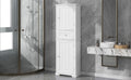 Tall Bathroom Storage Cabinet, Freestanding Storage Cabinet With Drawer And Adjustable Shelf, Mdf Board With Painted Finish, White Old Sku:Wf312727Aak White Mdf