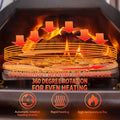 Black Pizza Oven Outdoor 12