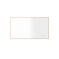 Bathroom Led Mirror Is Multi Functional And Each Function Is Controlled By A Smart Touch Button. Gold Aluminium