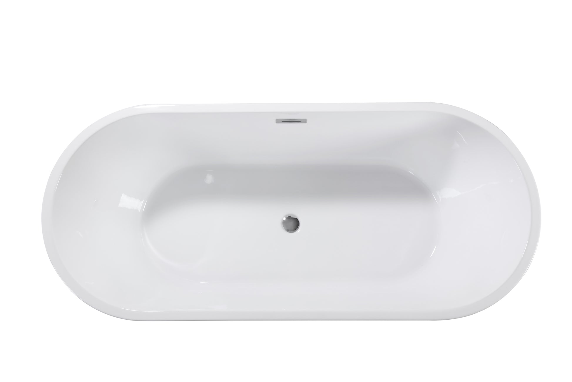 67" Acrylic Freestanding Bathtub Acrylic Soaking Tubs, Oval Shape Freestanding Bathtub With Chrome Overflow And Pop Up Drain Gloss White Oval Bathroom Freestanding Tubs Polished 61 69 In Contemporary Soaking Center Acrylic Acrylic