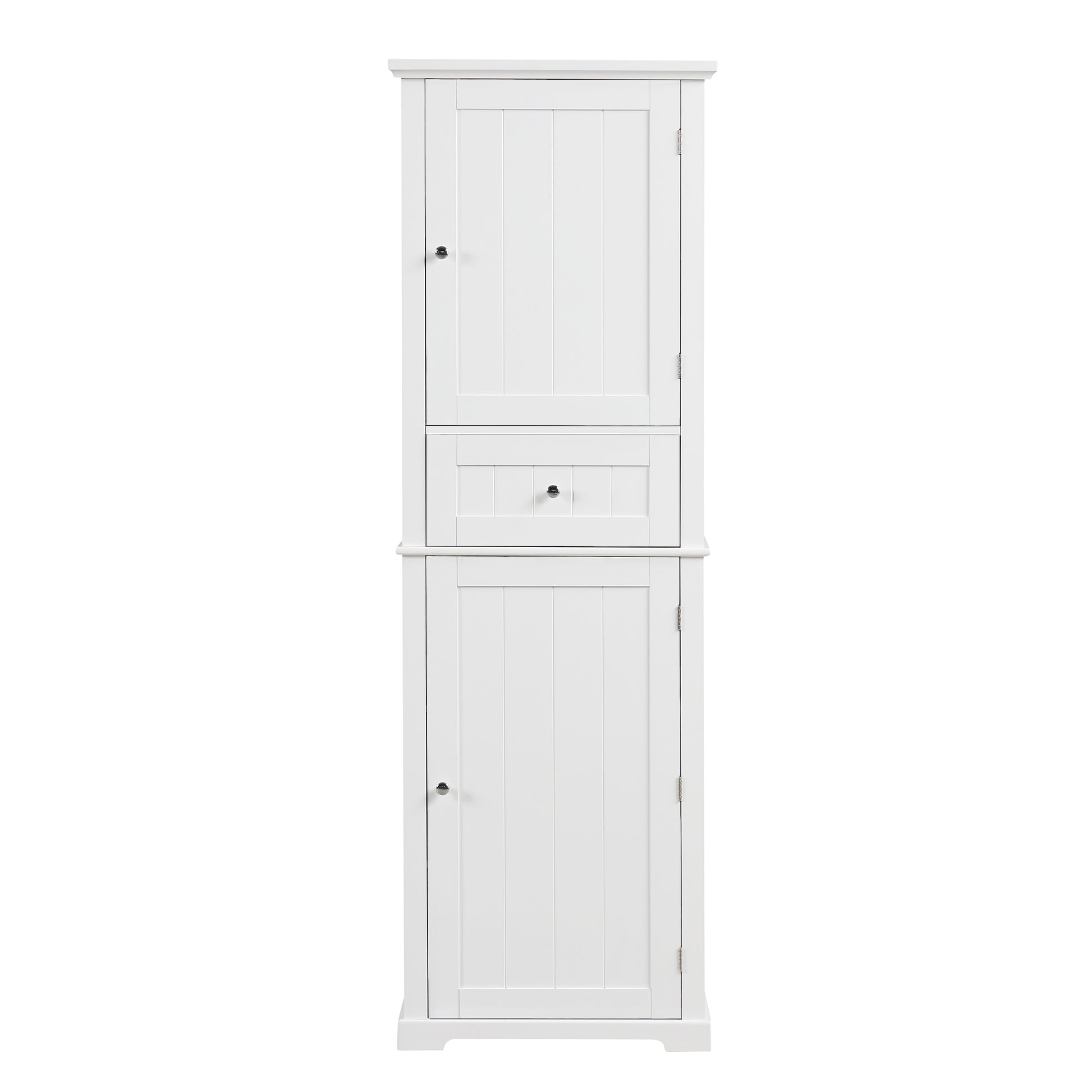 Tall Bathroom Storage Cabinet, Freestanding Storage Cabinet With Drawer And Adjustable Shelf, Mdf Board With Painted Finish, White Old Sku:Wf312727Aak White Mdf