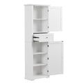 Tall Bathroom Storage Cabinet, Freestanding Storage Cabinet With Drawer And Adjustable Shelf, Mdf Board With Painted Finish, White Old Sku:Wf312727Aak White Mdf