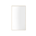 Bathroom Led Mirror Is Multi Functional And Each Function Is Controlled By A Smart Touch Button. Gold Aluminium