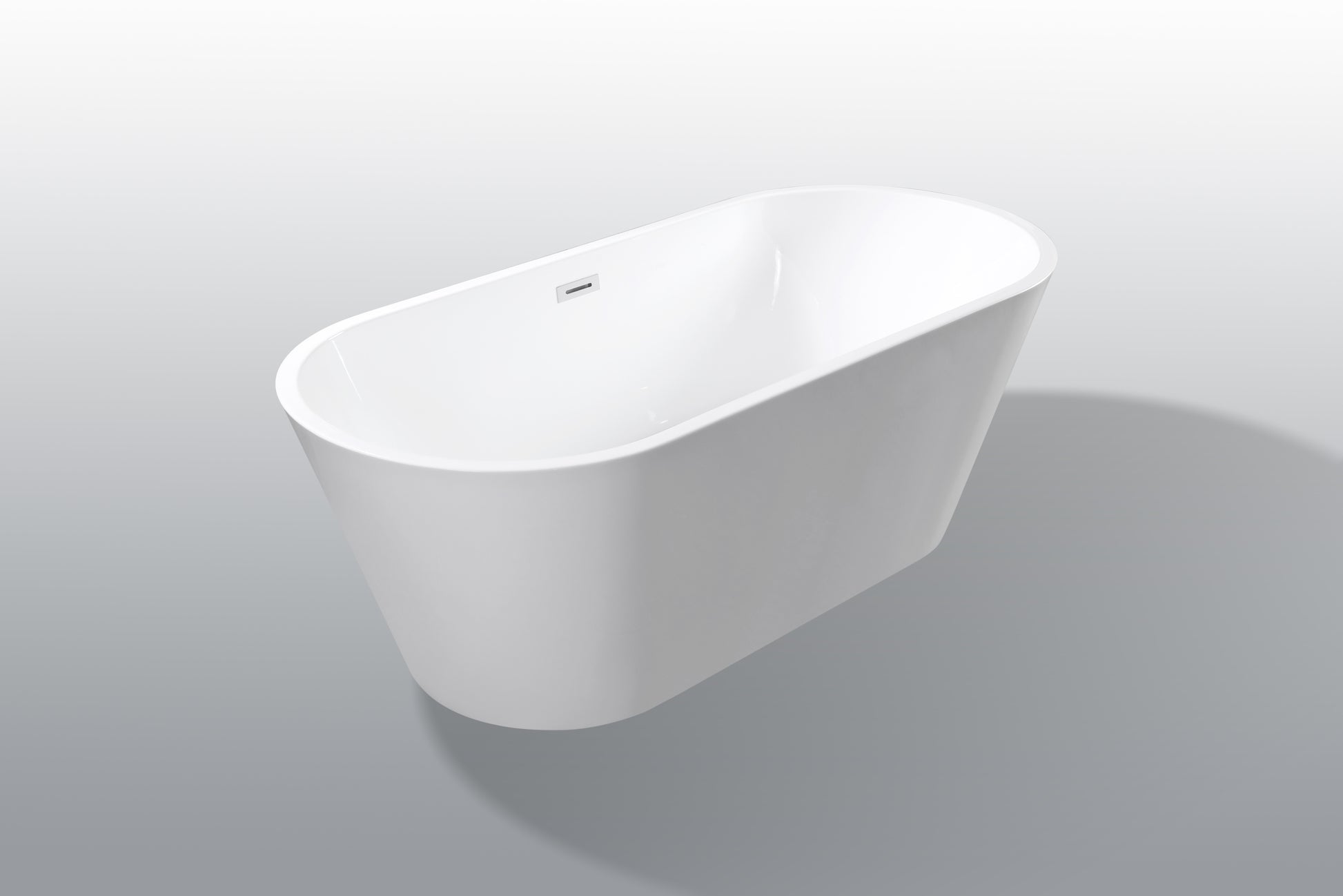 67" Acrylic Freestanding Bathtub Acrylic Soaking Tubs, Oval Shape Freestanding Bathtub With Chrome Overflow And Pop Up Drain Gloss White Oval Bathroom Freestanding Tubs Polished 61 69 In Contemporary Soaking Center Acrylic Acrylic