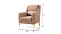 Luna Modern Style Chair In Copper Copper Primary Living Space Contemporary,Modern Upholstered Wood