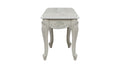 Tuscan Traditional Style End Table Made With Wood In Silver Silver Grey Primary Living Space Traditional Coffee & End Tables Glossy Wood Parsons