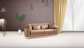 Luna 2Pc Modern Living Room Set In Copper Copper Velvet Wood Primary Living Space Tight Back Contemporary,Modern Upholstered Wood 5 Seat