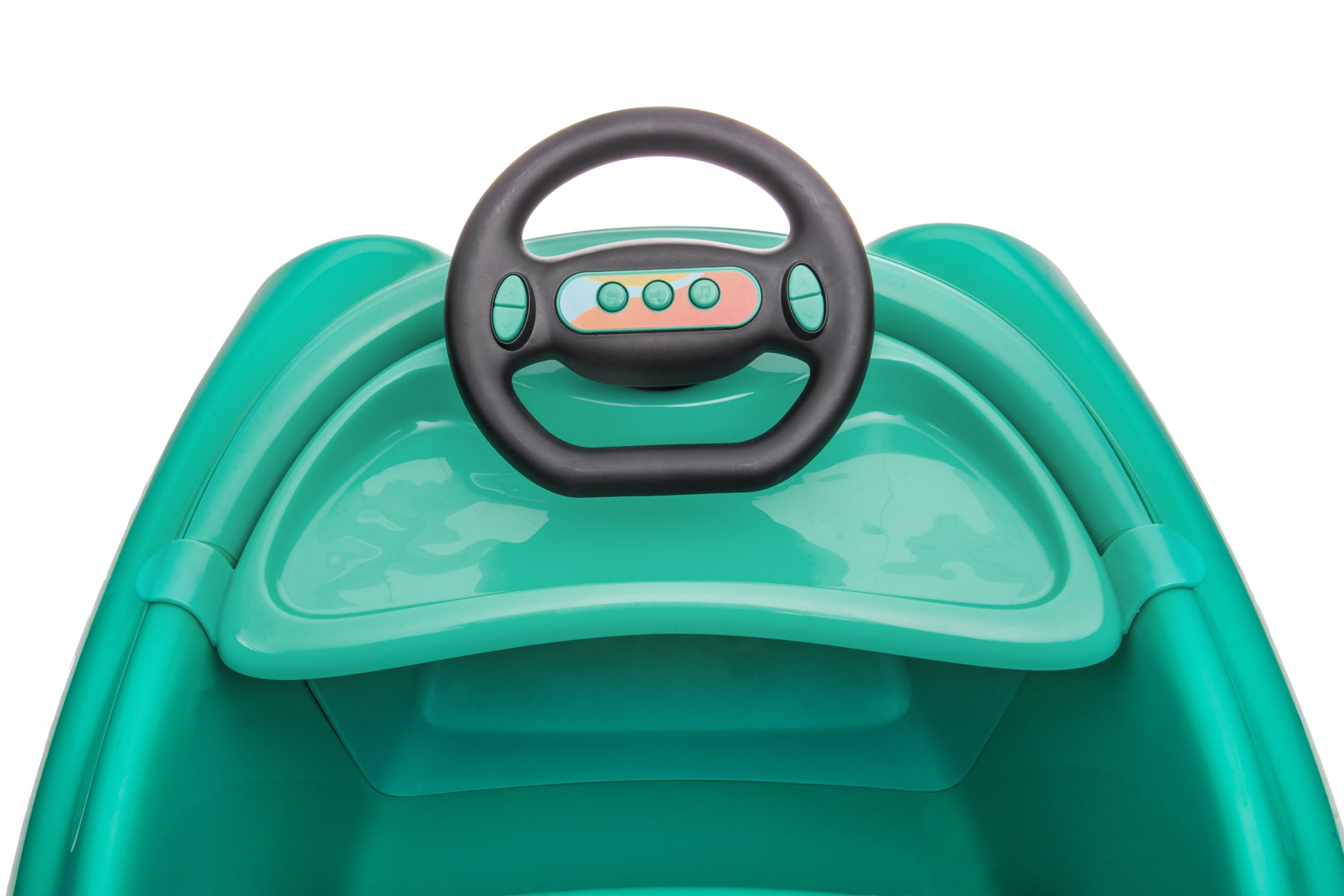 Bumper Car For Kids, 12V Dual Drive 1 6 Years Old Children'S Electric Car With Pushrod Dinner Plate Usb Bt Music Rocking Horse Mode Anti Collision Bumper Ride On Car Green 50 99 Lbs Iron Plastic