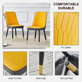 Table And Chair Set. Black Sintered Stone Tabletop With Black Metal Legs. Orange Deep Gray Dual Tone Pu Leather Backrest And Black Metal Leg Chair. 1 Table And 4 Chairs F 001 C 007 Black Sintered Stone