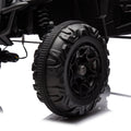 24V Ride On Xxl Utv Car For Kid,2Seater With Two Safety Belts, Side By Side 4X4 Ride On Off Road Truck With Parent Remote Control, Battery Powered Electric Car W High Low Speed, Two Safety Belts. Black Polyethylene