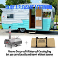 Semi Automatic Silver 12 Outdoor Pizza Oven Portable Wood Fired Pizza Oven Outdoor Cooking Pizza Maker Portable Pizza Oven For Authentic Stone Baked Pizzas Silver Garden & Outdoor American Design Stainless Steel Stainless Steel