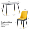 Table And Chair Set. White Imitation Marble Patterned Burnt Stone Tabletop With Black Metal Legs. Orange Deep Gray Dual Tone Pu Leather Backrest And Black Metal Leg Chair. 1 Table And 4 Chairs 001 007 White Sintered Stone