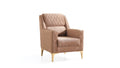 Luna Modern Style Chair In Copper Copper Primary Living Space Contemporary,Modern Upholstered Wood