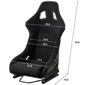 Racing Seat Black Fiberglass