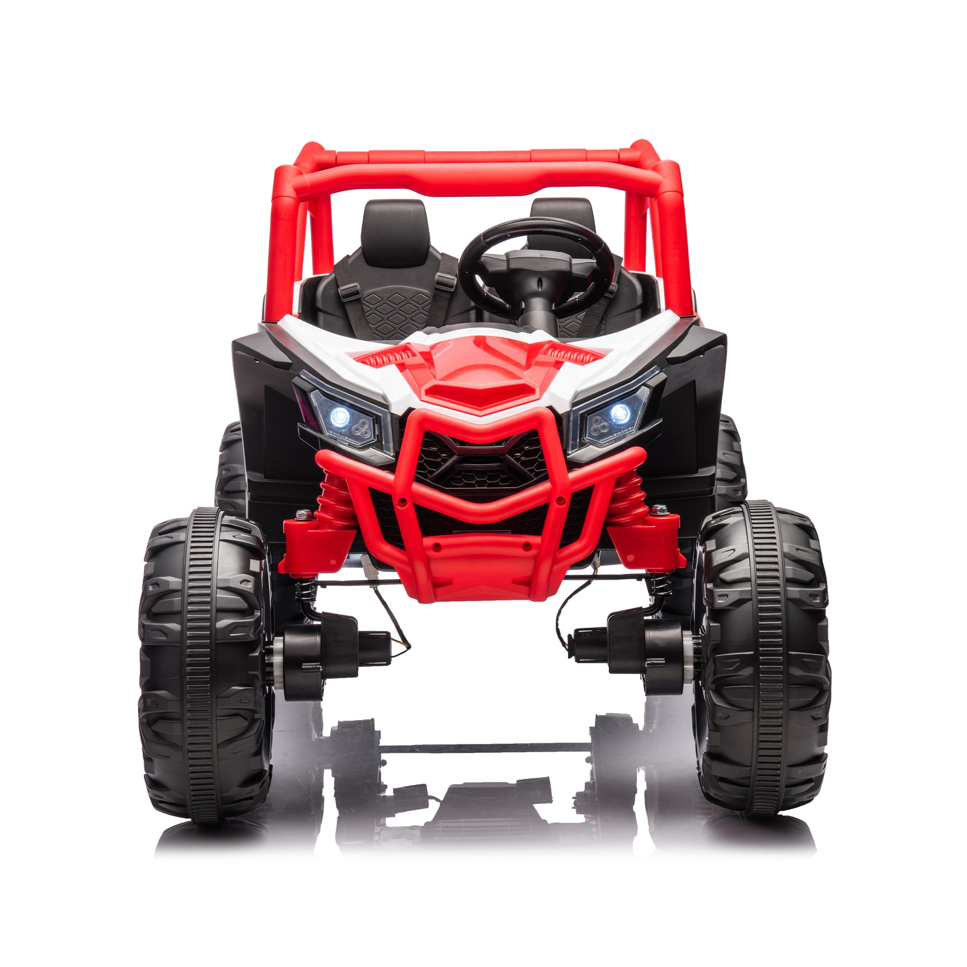 24V Ride On Xxl Utv Car For Kid,2Seater With Two Safety Belts, Side By Side 4X4 Ride On Off Road Truck With Parent Remote Control, Battery Powered Electric Car W High Low Speed, Two Safety Belts.