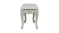 Tuscan Traditional Style End Table Made With Wood In Silver Silver Grey Primary Living Space Traditional Coffee & End Tables Glossy Wood Parsons