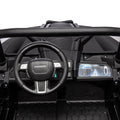 24V Ride On Xxl Utv Car For Kid,2Seater With Two Safety Belts, Side By Side 4X4 Ride On Off Road Truck With Parent Remote Control, Battery Powered Electric Car W High Low Speed, Two Safety Belts. Black Polyethylene