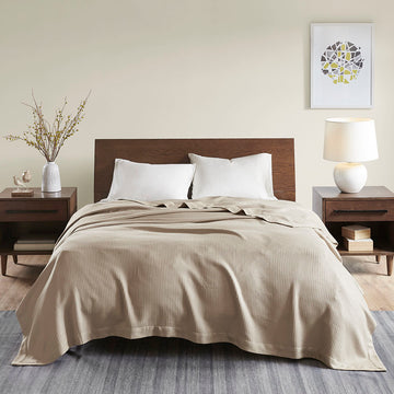 Blanket Khaki Cotton
