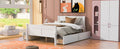 Full Size Wood Platform Bed With 4 Drawers And Streamlined Headboard & Footboard, White White Solid Wood Mdf