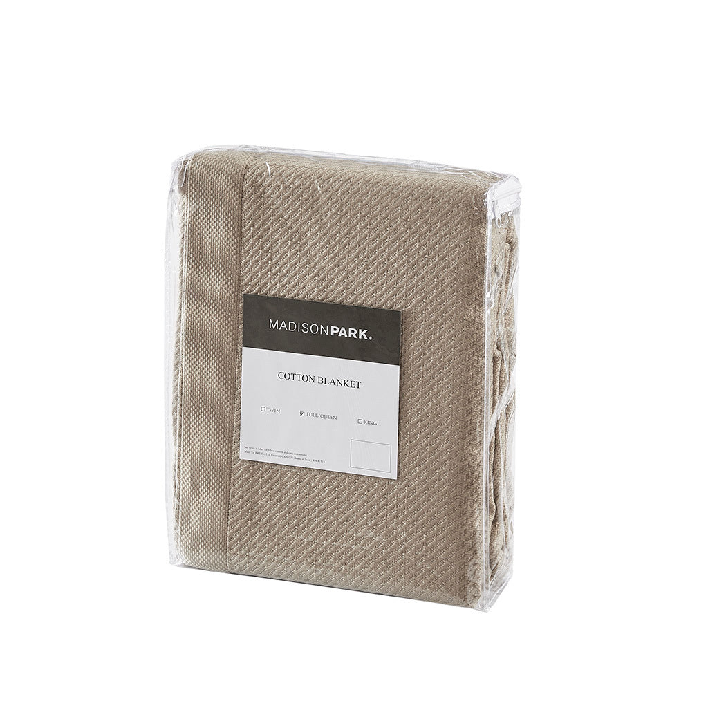 Blanket Khaki Cotton