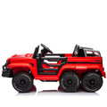 24V Ride On Car For Kids Battery Powered Ride On 4Wd Toys With Remote Control,Parents Can Assist In Driving,Music And Lights,Five Point Safety Belt,Rocking Chair Mode For Back And Forth Swinging Red Polyethylene