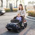 24V Ride On Car For Kids Battery Powered Ride On 4Wd Toys With Remote Control,Parents Can Assist In Driving,Music And Lights,Five Point Safety Belt,Rocking Chair Mode For Back And Forth Swinging Black Polyethylene