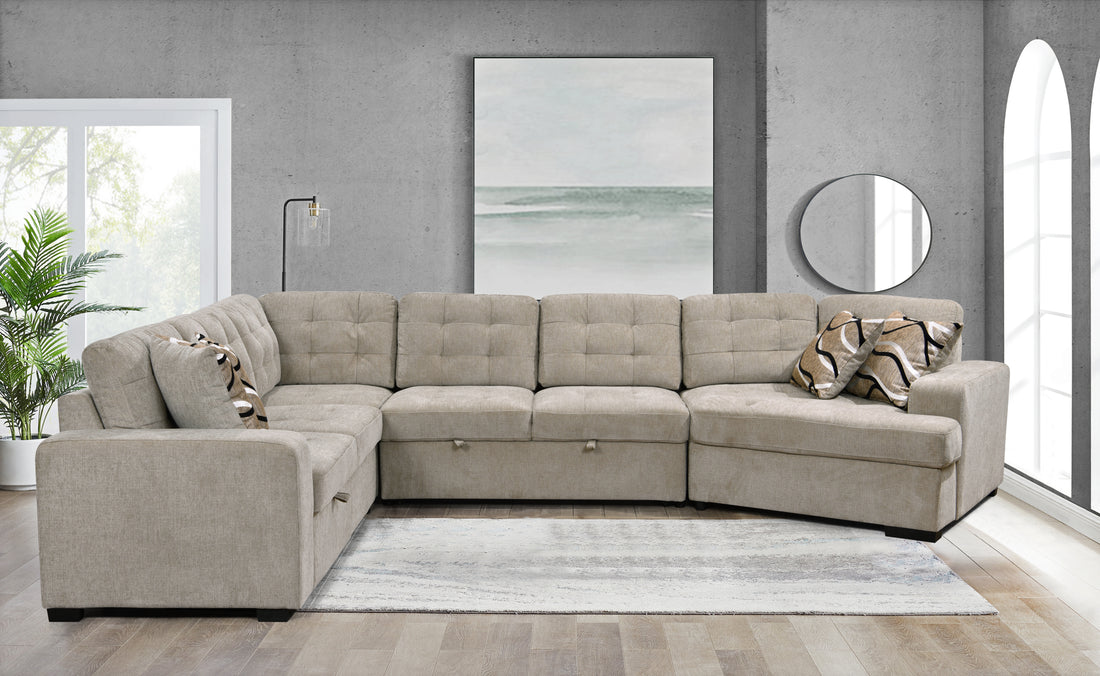 149" Oversized Sectional Modern Large Upholstered U Shape Sectional Sofa, Extra Wide Chaise Lounge Couch For Home, Bedroom, Apartment, Dorm, Office, Light Gray Light Gray Wood Primary Living Space Modern Square Arms Foam Upholstered