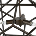 3 Light Metal Chandelier, Hanging Light Fixture With Adjustable Chain For Kitchen Dining Room Foyer Entryway, Bulb Not Included Black Iron