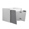 24 Inch Wall Mounted Bathroom Vanity With Sink, For Small Bathroom Kd Packing White 2 Bathroom Wall Mounted Modern Plywood