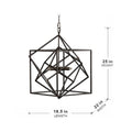 3 Light Metal Chandelier, Hanging Light Fixture With Adjustable Chain For Kitchen Dining Room Foyer Entryway, Bulb Not Included Black Iron