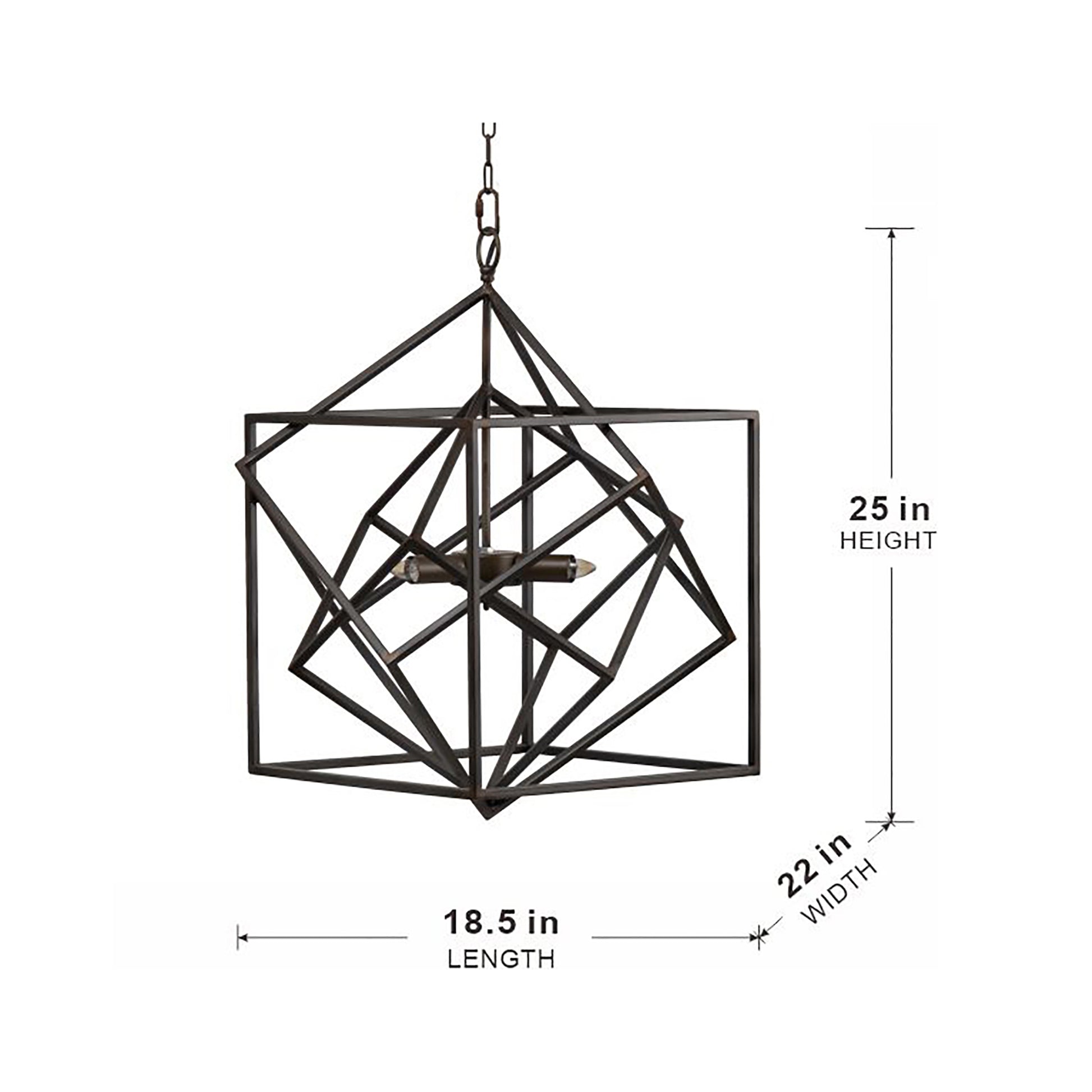 3 Light Metal Chandelier, Hanging Light Fixture With Adjustable Chain For Kitchen Dining Room Foyer Entryway, Bulb Not Included Black Iron