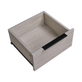 Grey Wooden Nightstand With Two Drawers For Bedrooms And Other Places. Antique Gray 2 Drawers Bedroom Engineered Wood