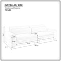 104.72'' Mid Century Sofa Couch Modern Upholstered Couch For Livingroom,Bedroom, Apartment, Home Office Green Green Fabric 4 Seat