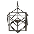 3 Light Metal Chandelier, Hanging Light Fixture With Adjustable Chain For Kitchen Dining Room Foyer Entryway, Bulb Not Included Black Iron
