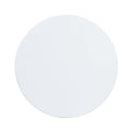 Fallon End Table, Engineering Stone & Gold Finish Lv01958 White Artificial Marble