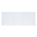 Gallegos Dining Table, White High Gloss Finish Dn01947 White Mdf