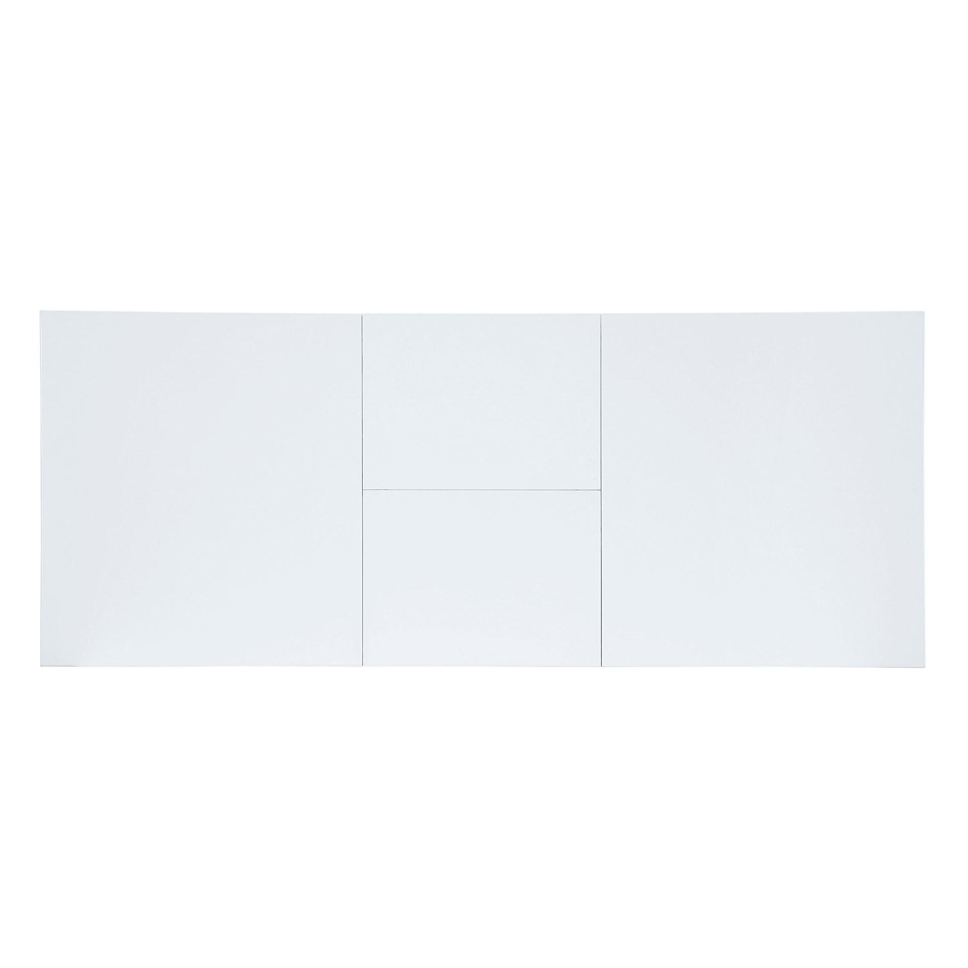 Gallegos Dining Table, White High Gloss Finish Dn01947 White Mdf
