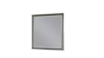 Kenzo Modern Style Mirror Made With Wood In Gray Gray Bedroom Contemporary,Modern Solid Wood Mdf Wood