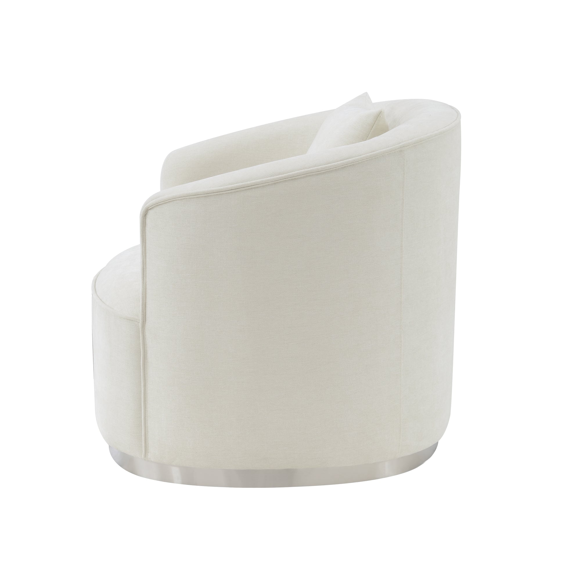 Odette Chair W 1 Pillow, Beige Chenille Lv01919 Beige Chenille