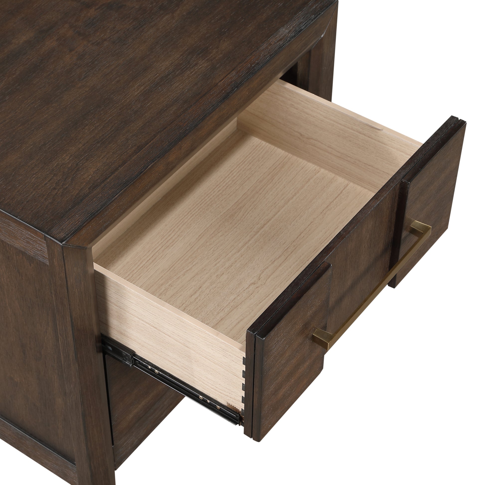 Kenzo Modern Style King 4Pc Storage Bedroom Set Made With Wood, Led Headboard, Bluetooth Speakers & Usb Ports Walnut Box Spring Not Required King Walnut Wood 4 Piece Set Bedroom Bed Included,Dresser Included,Mirror Included,Nightstand Included