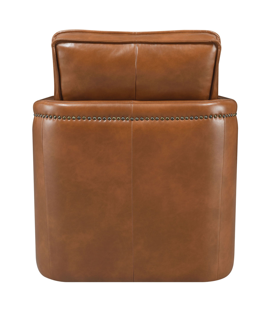 Rocha Accent Chair W Swivel, Brown Leather Aire Ac01886 Brown Leather